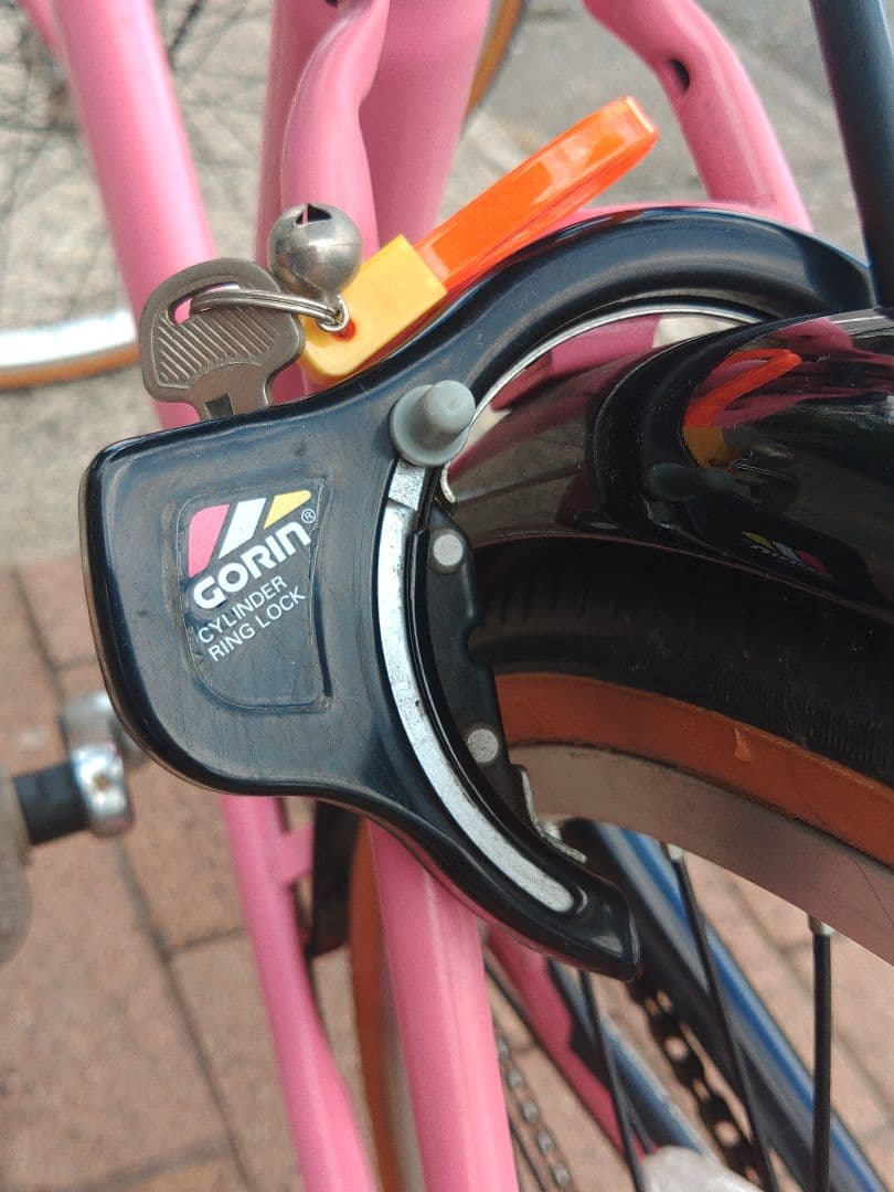 MINI　シティサイクル　ピンク　26インチ　6段ギア　可愛い自転車　持帰り専用