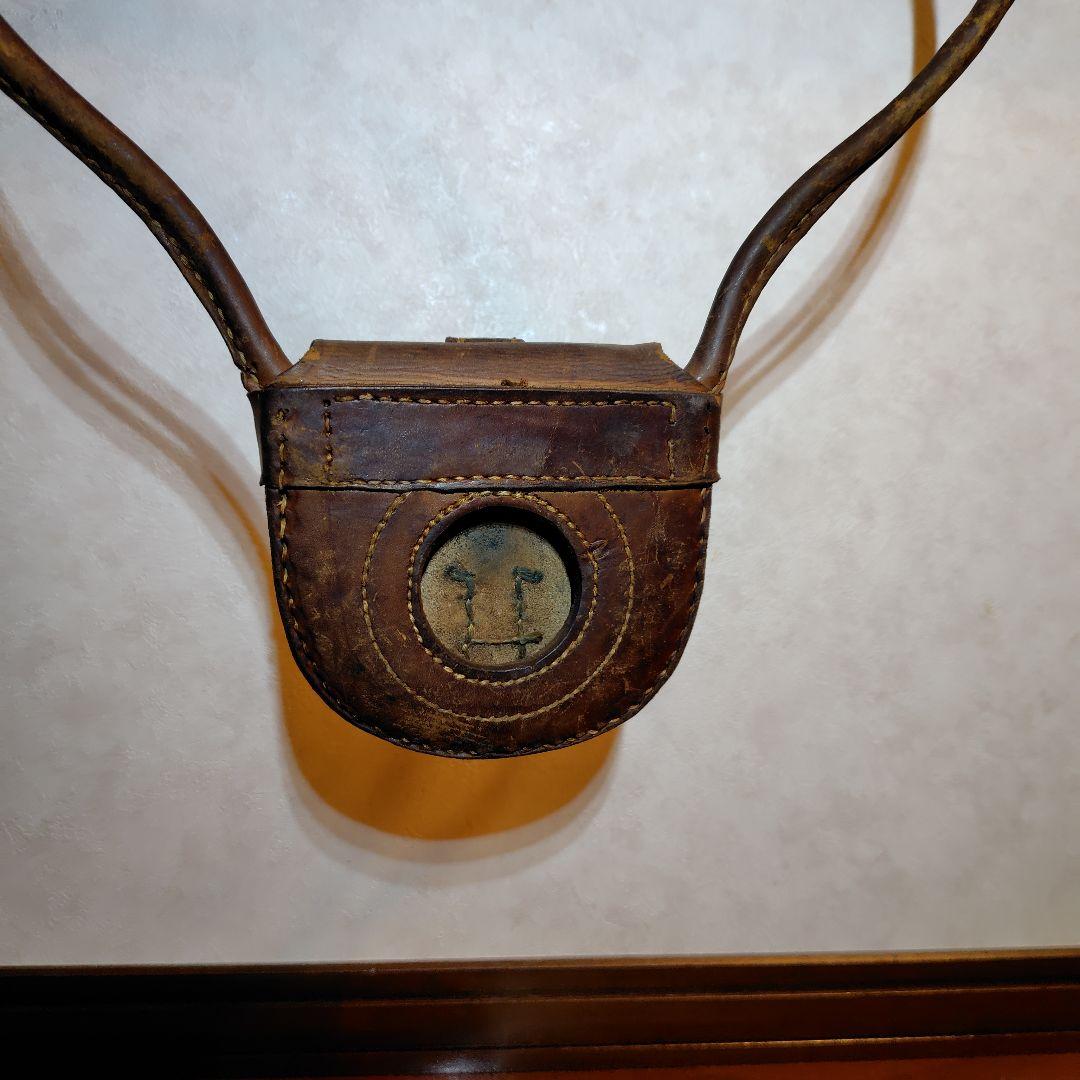 ヴィンテージ鉄道アクセサリー レザー製ポーチ