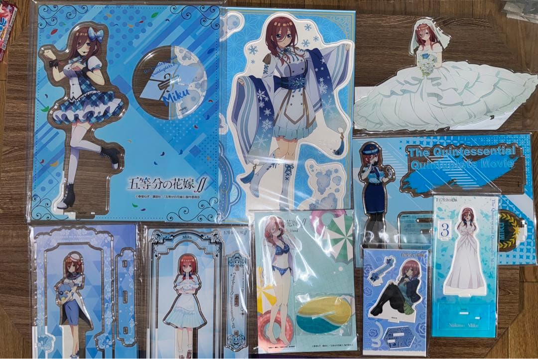 中野三玖アクリルスタンド未開封まとめ売り　（ハイチュウ懸賞）