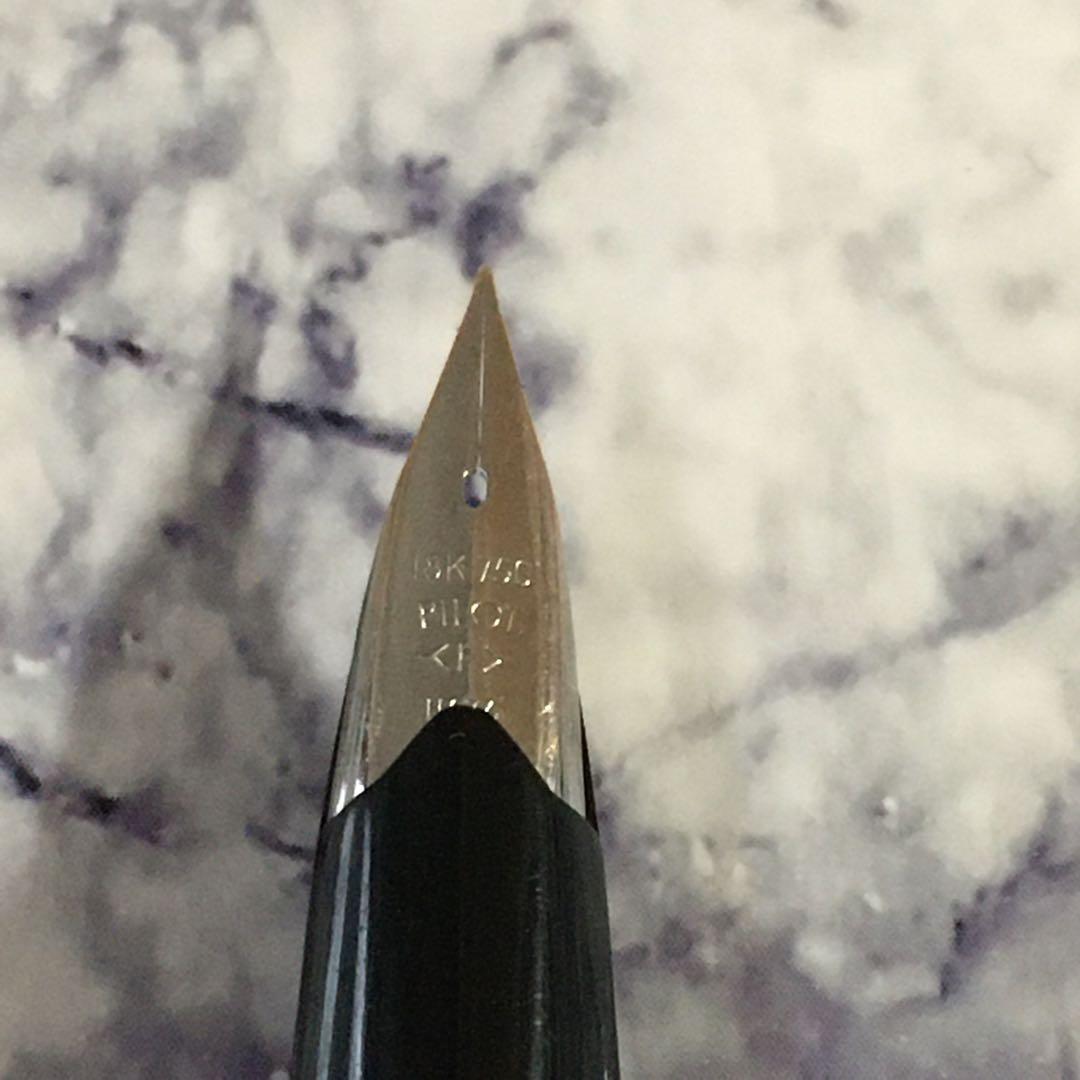 #0204 オーバーホール済み 万年筆 PILOT Elite 半格子 18k