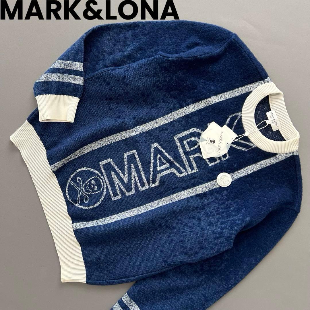 【新品】MARK&LONA マークアンドロナ　メンズ　セーター　ニット　デカロゴ