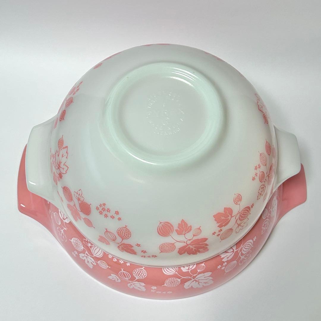 Vintage Pyrexグーズベリー シンデレラミキシングボウルセット 美品