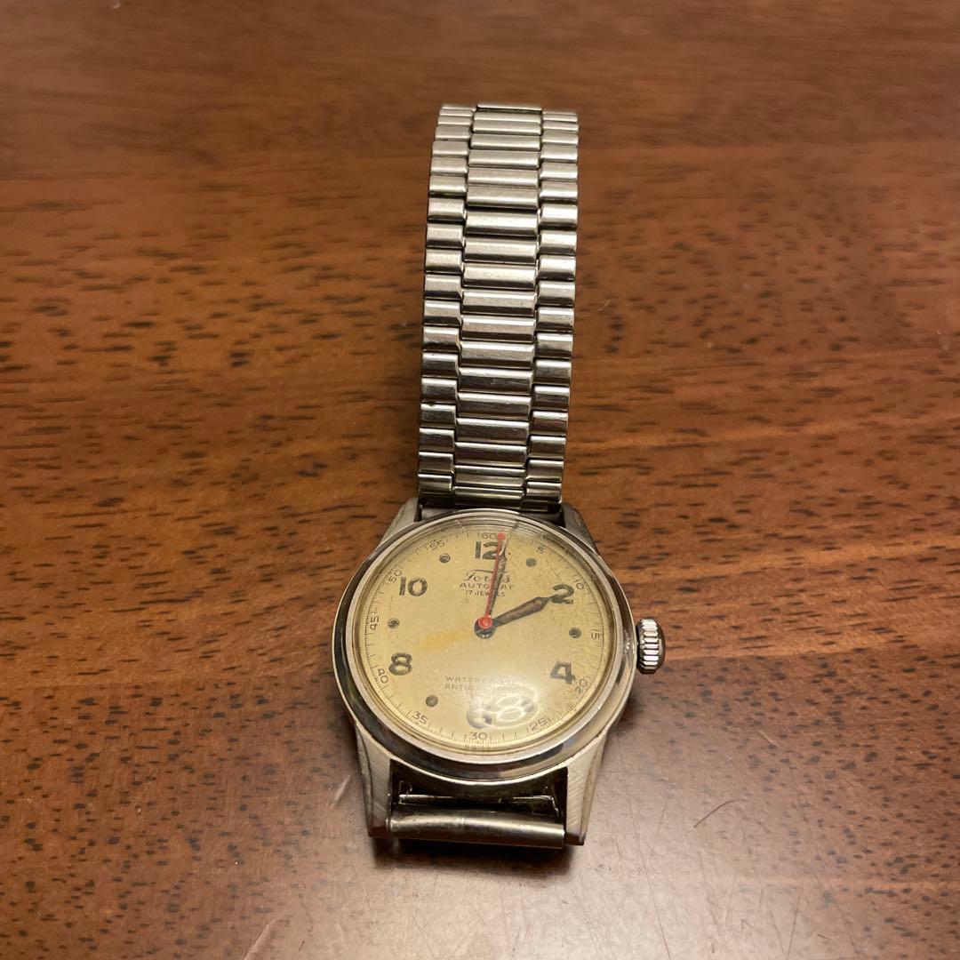 匿名発送【アンテイーク　OH要】Fortis 自動巻き腕時計 シルバー