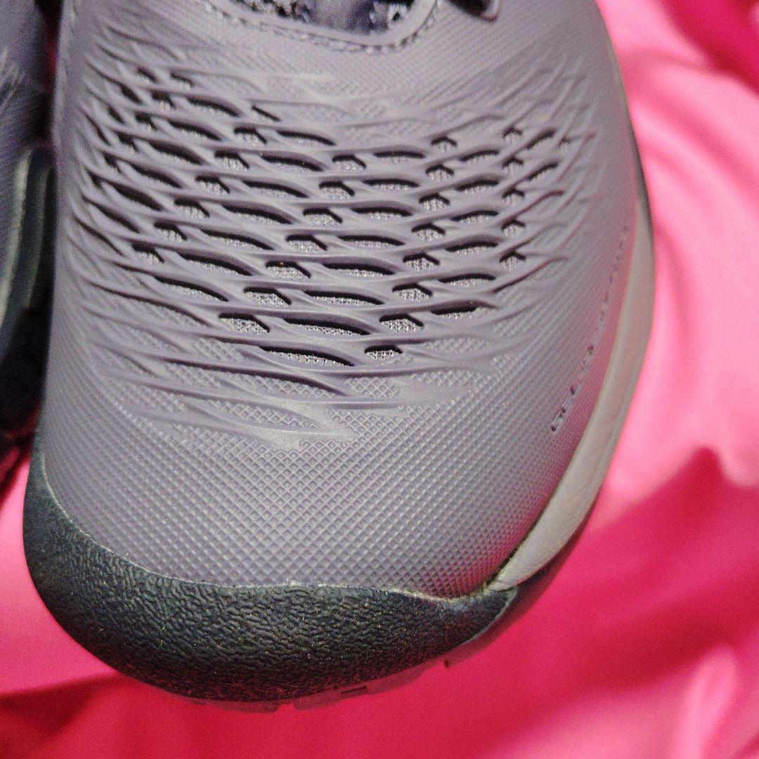 着用1回アシックス　ゲルレゾリューションX25.5cm 2Eグレー オレンジ