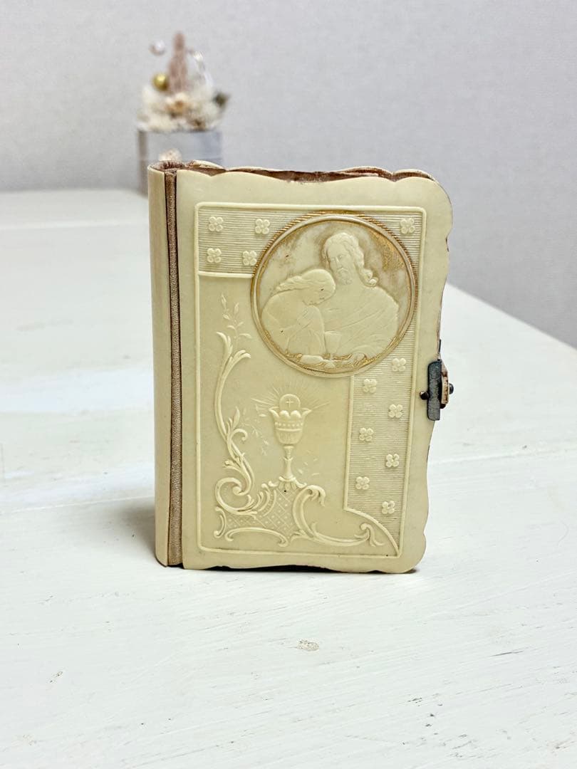 古書　フランス　ミセル　聖書　キリスト　マリア　フランスアンティーク