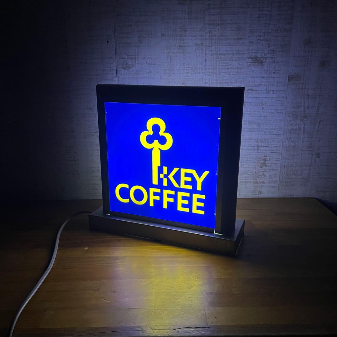 【アンティーク】キーコーヒー KEY COFFEE 電飾看板 電光看板 古道具