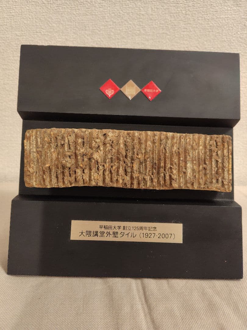 早稲田大学　大隈記念講堂　外壁タイル　1927年建設