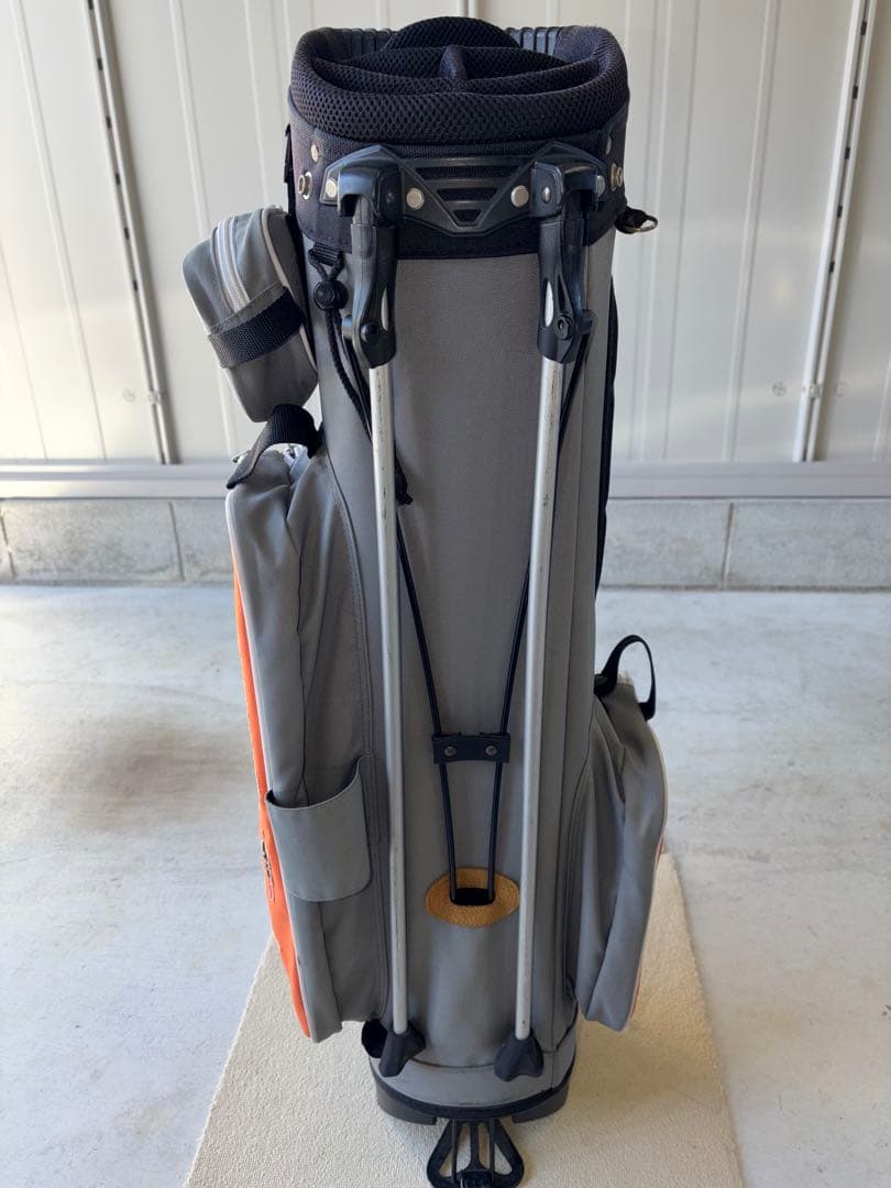 Rough & Swell キャディバッグ オレンジ/グレー