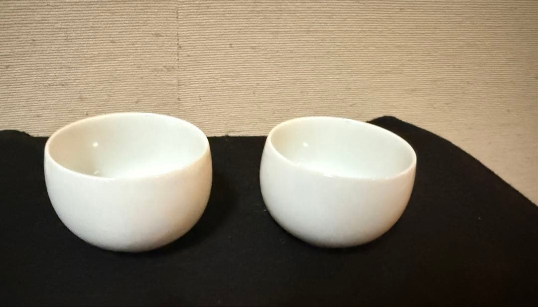 無形文化財 奥川忠右衛門 白磁茶碗五組揃