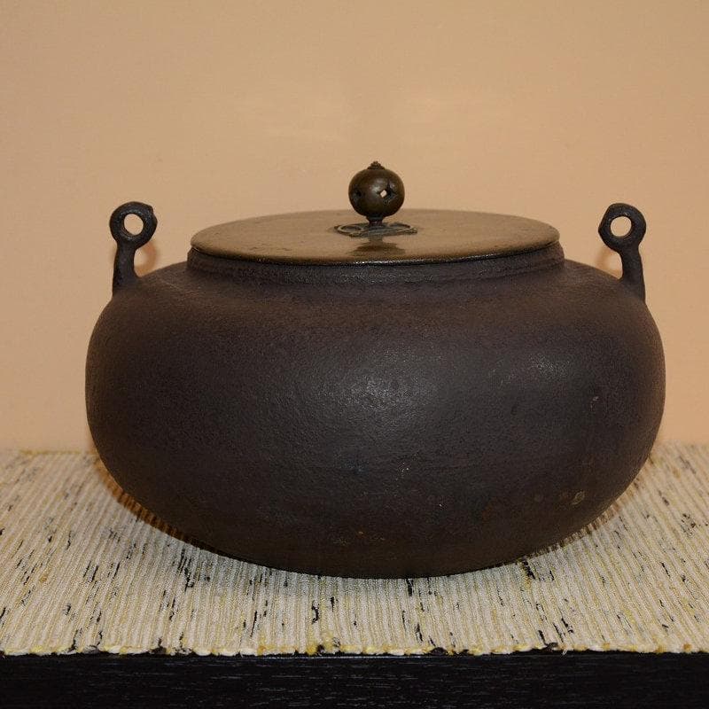 田口釜　慶長時代　名越家昌造　十代堀政五郎極　古物　送料込み