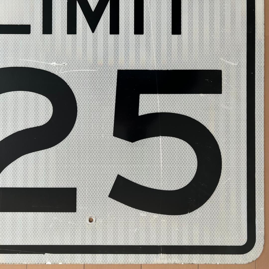 アメリカ USA ビンテージ ロードサイン標識 SPEED LIMIT 道路標識
