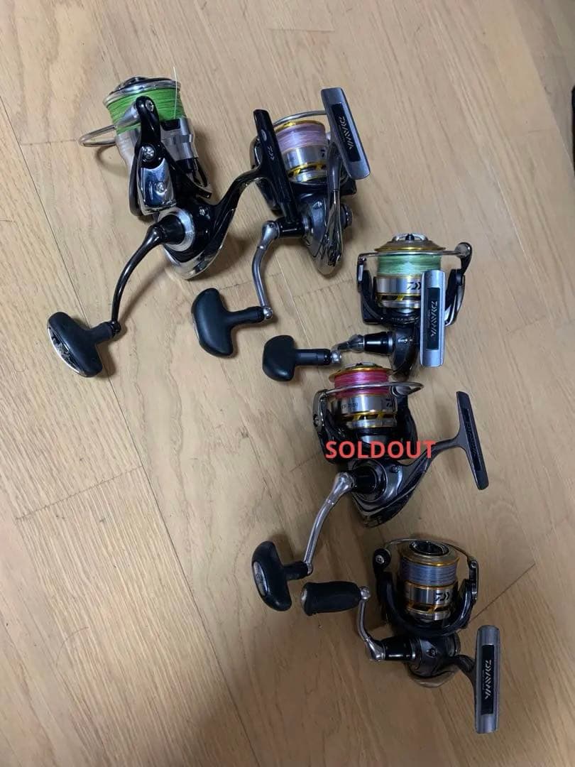 ダイワ　スピニングリール5台セット