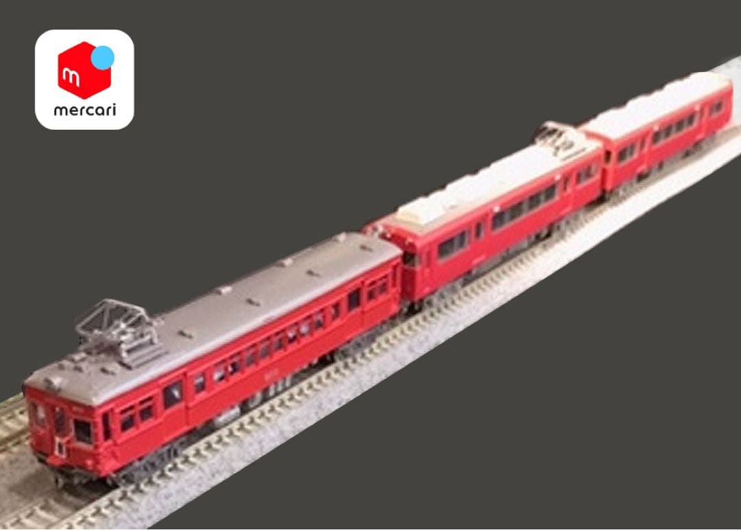 ■名鉄モ800形+鉄コレ7300系3両編成N化動力付き