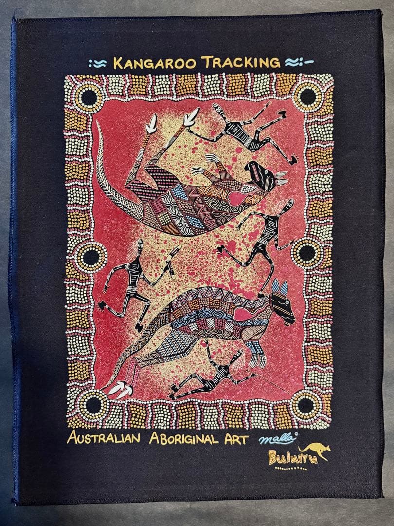 オーストラリアンアボリジナルアート タペストリー2点セット ブーメラン