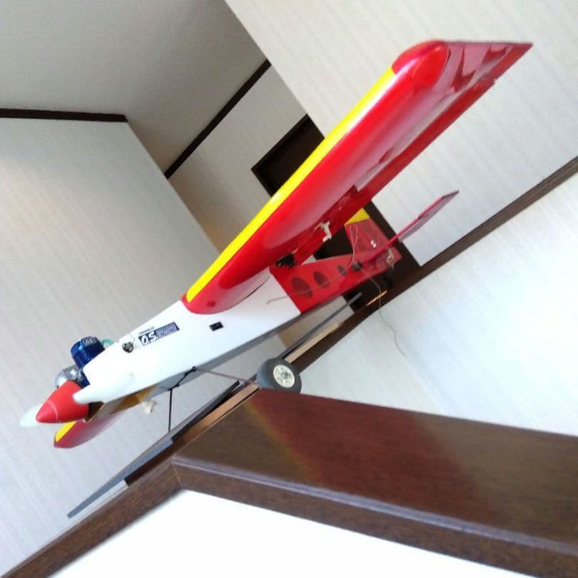 航空機模型 高翼 ムサシノ？　ラジコン 飛行機　OS 2C 40 エンジン