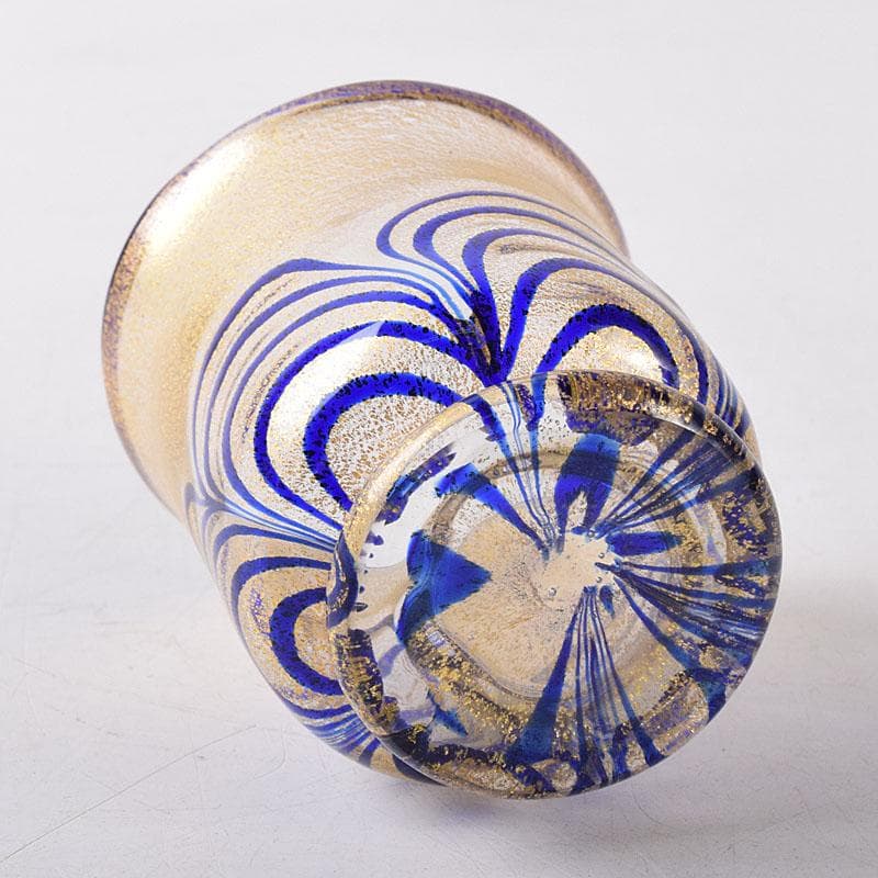 ガラス工芸　岩田久利作　盃　共箱　V　R8713