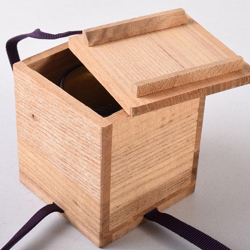 ガラス工芸　岩田久利作　盃　共箱　V　R8713