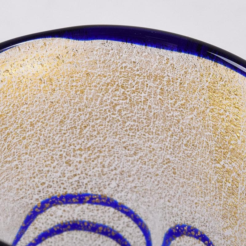 ガラス工芸　岩田久利作　盃　共箱　V　R8713