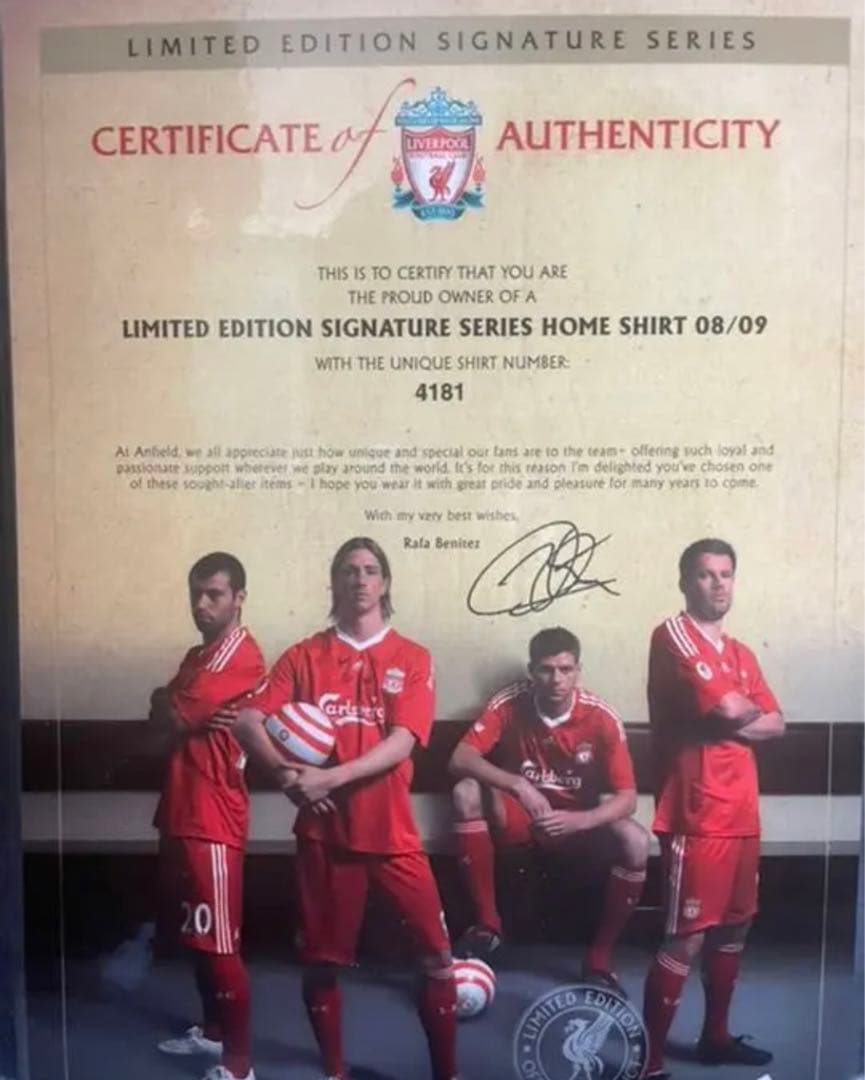 リヴァプール 2008-2009 シグネチャーシリーズ限定版
