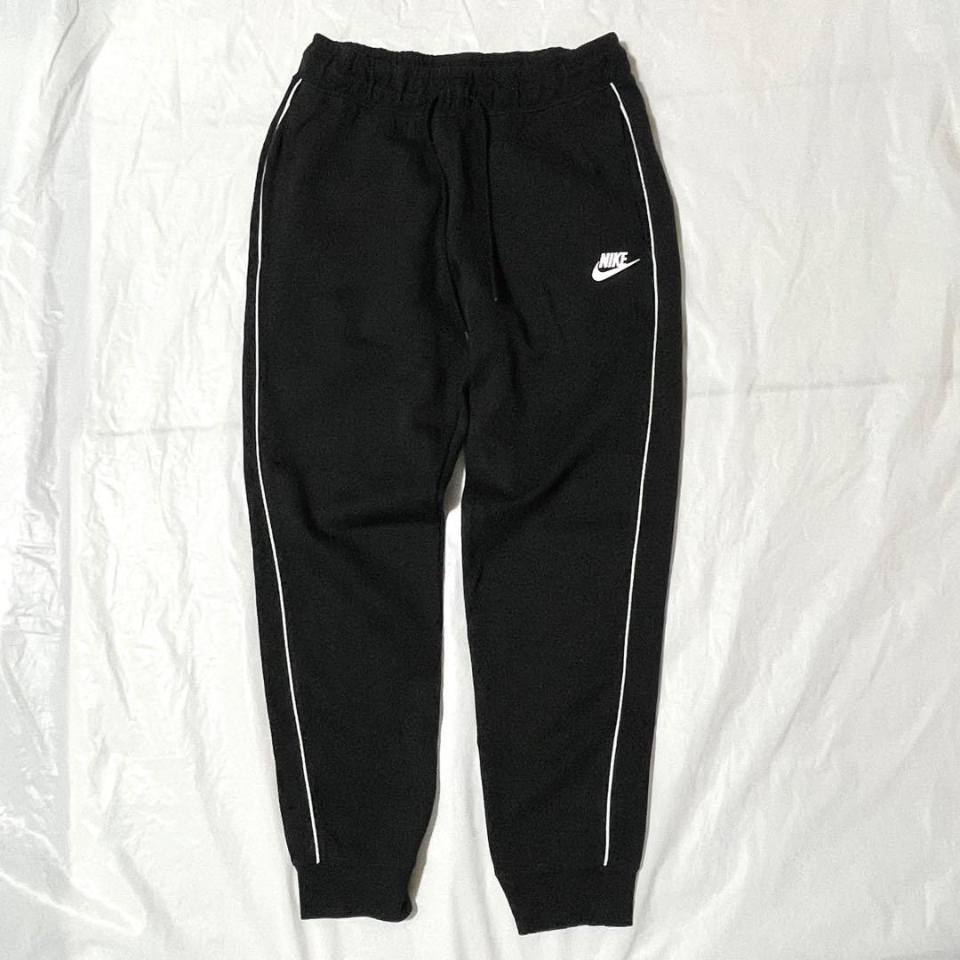 ナイキ トラックスーツ セットアップ サイドライン ブラック ホワイトライン M