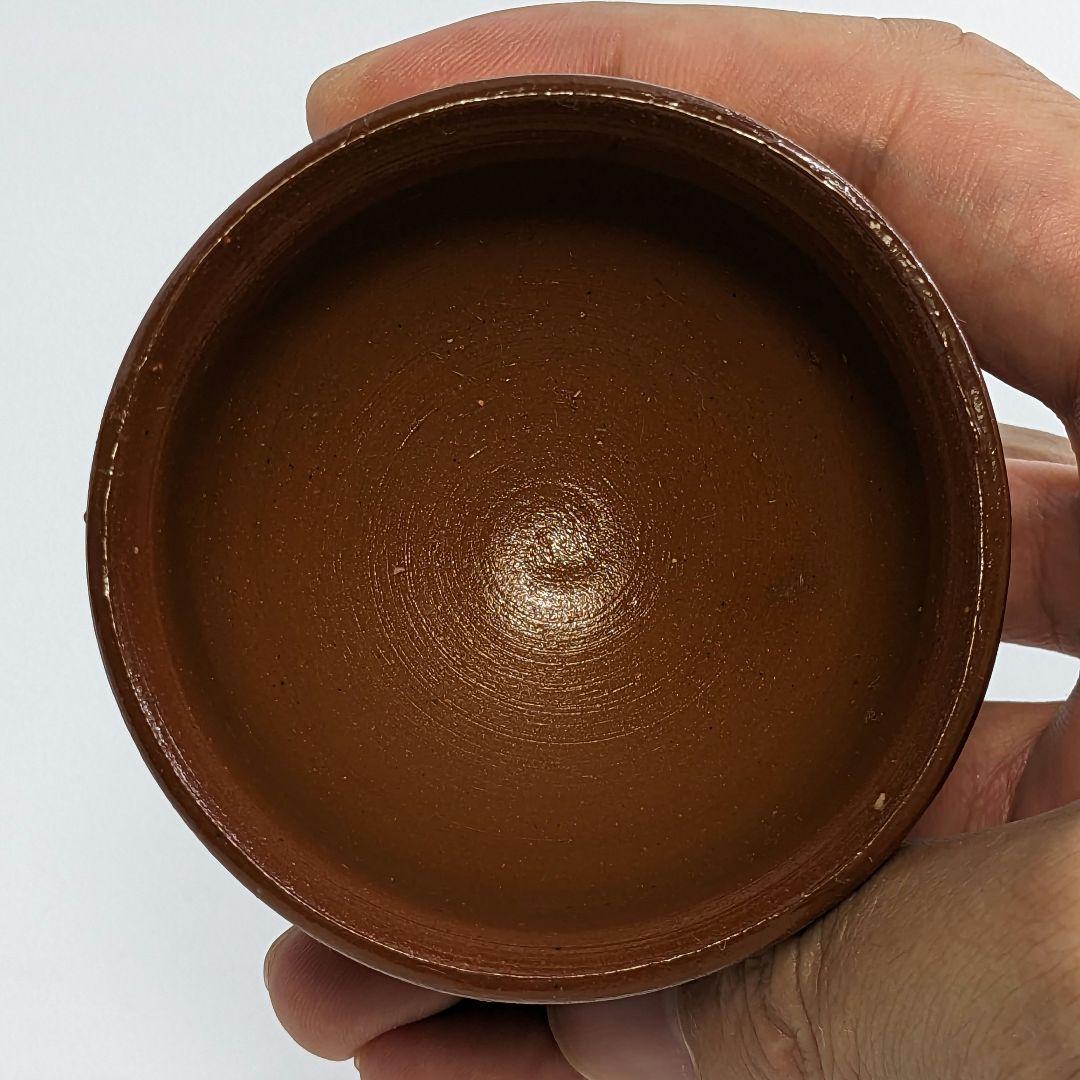 岡山県重要無形文化財 吉本正 備前焼 酒杯 共箱 緋襷 酒器 酒呑 ぐい呑 酒盃