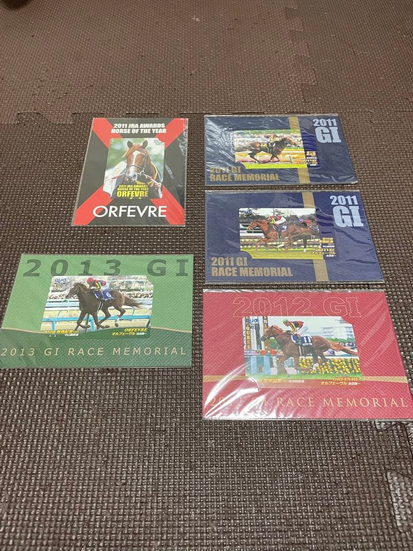 【未使用】PRCホースコレクションオルフェーヴル　5枚組