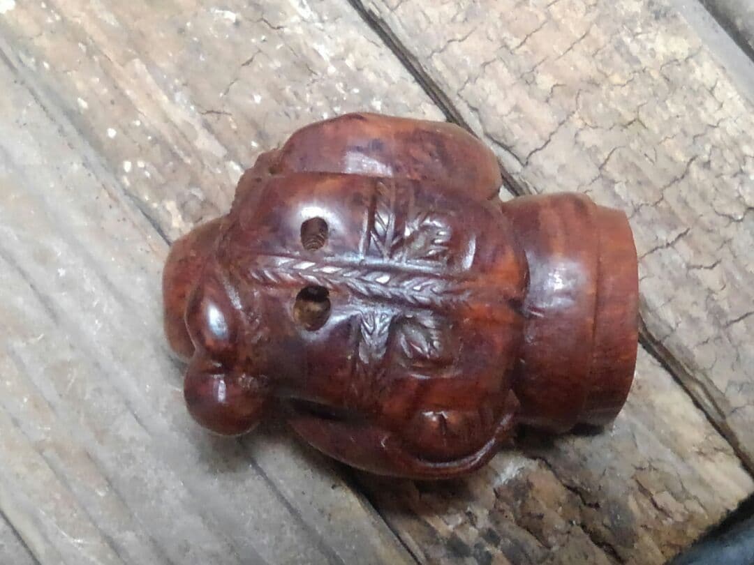 ♥根付け　アイヌ　人物　根付　骨董品