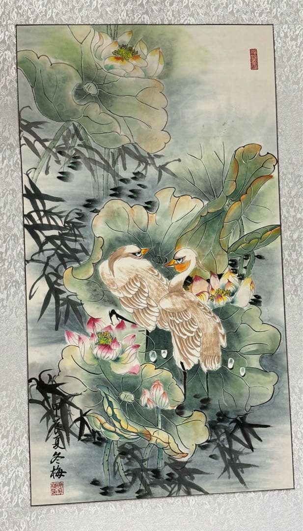 「鶴の里」掛け軸