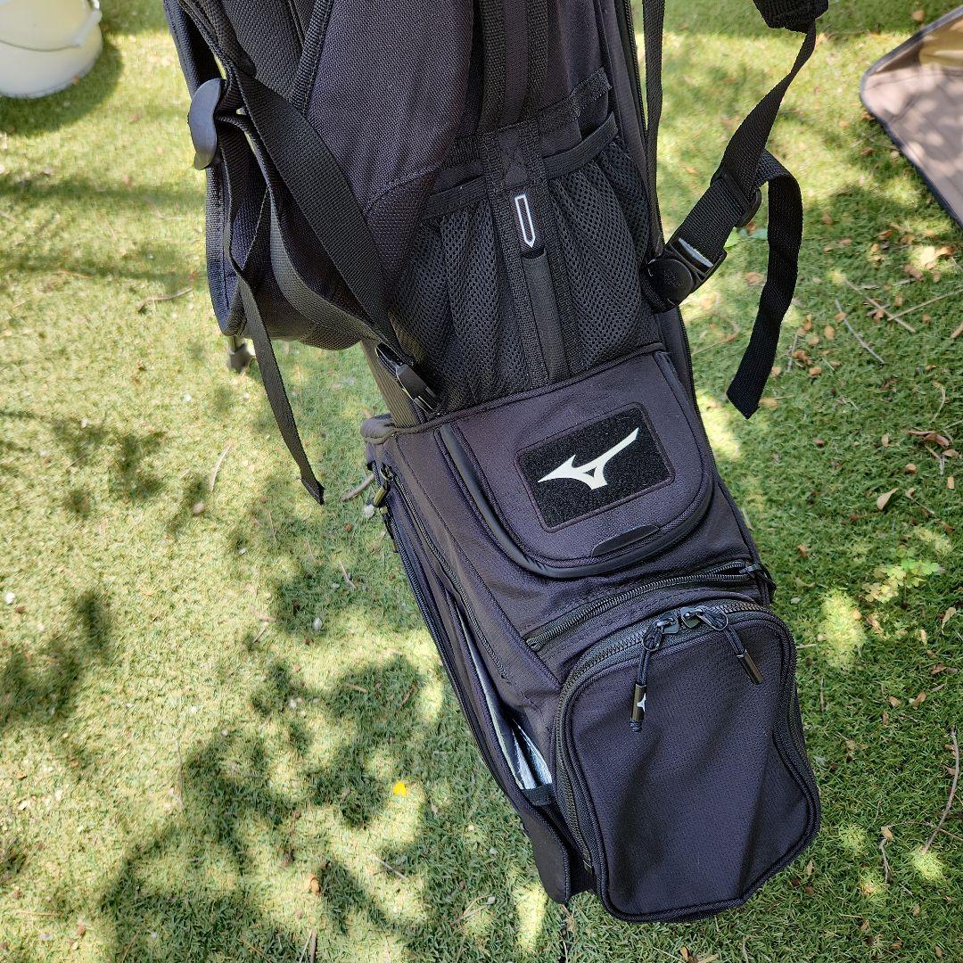 ミズノ　BR-D4 スタンド付きゴルフバッグ 黒