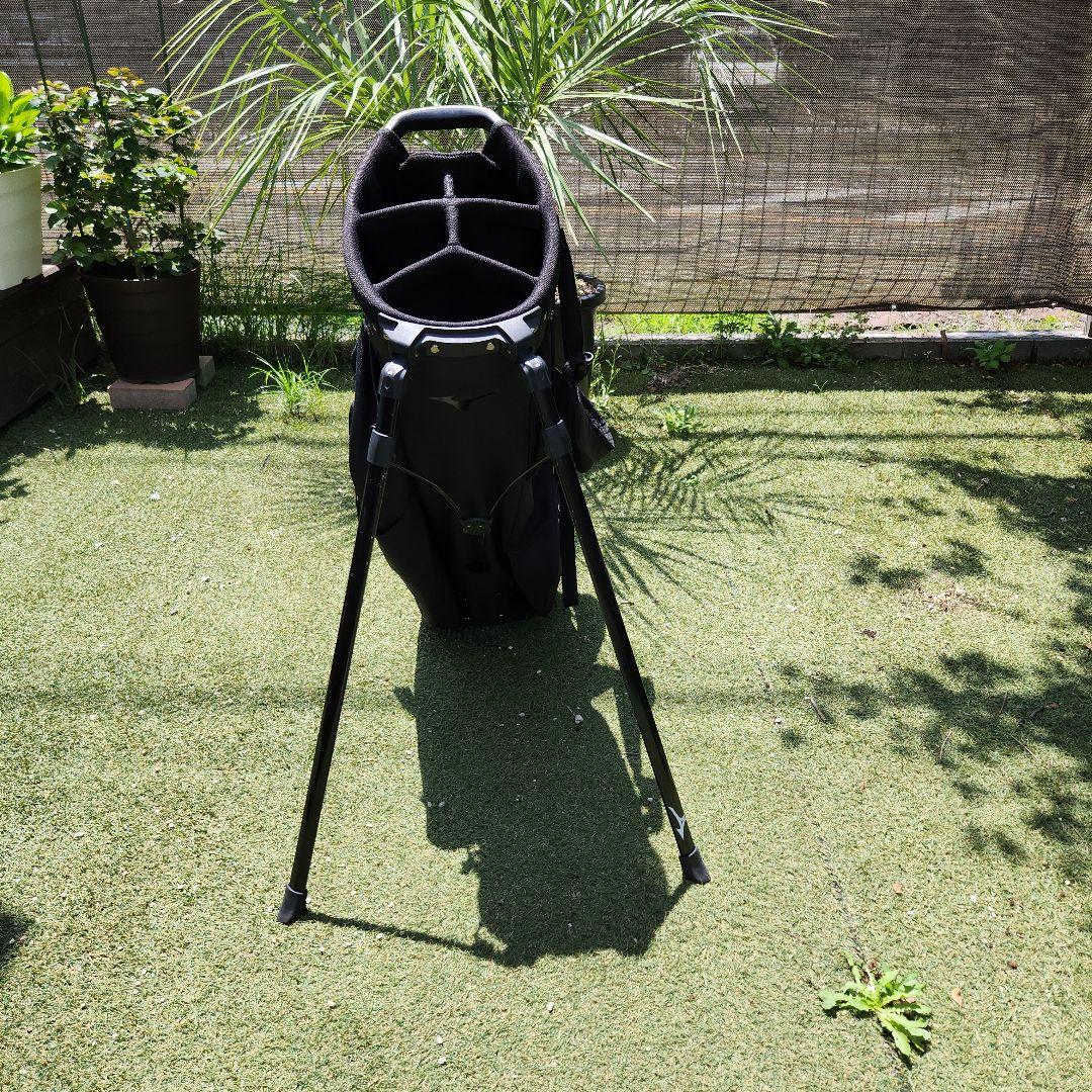 ミズノ　BR-D4 スタンド付きゴルフバッグ 黒