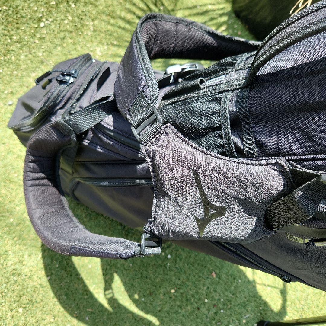 ミズノ　BR-D4 スタンド付きゴルフバッグ 黒