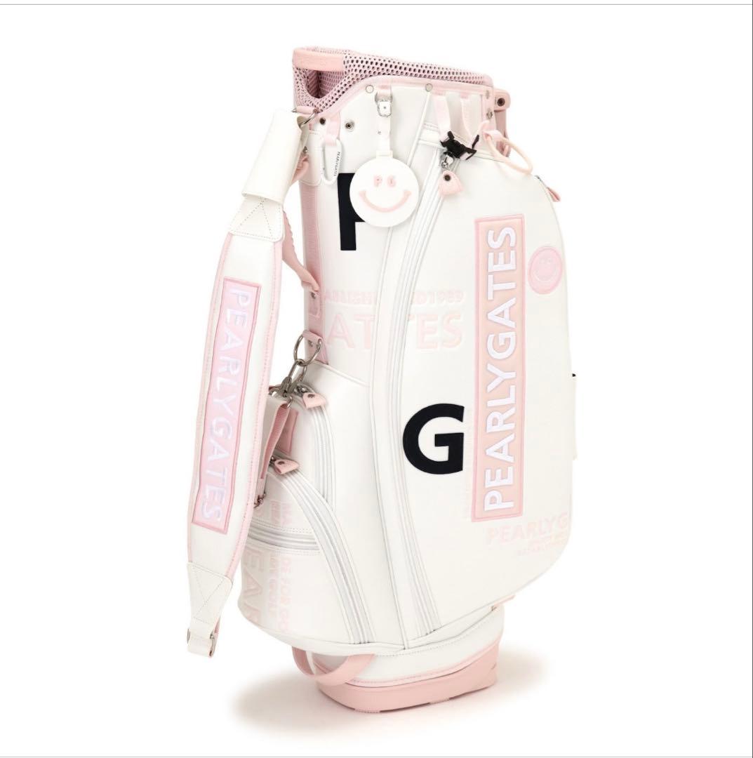 PEARLY GATES キャディバッグ ホワイト・ピンク