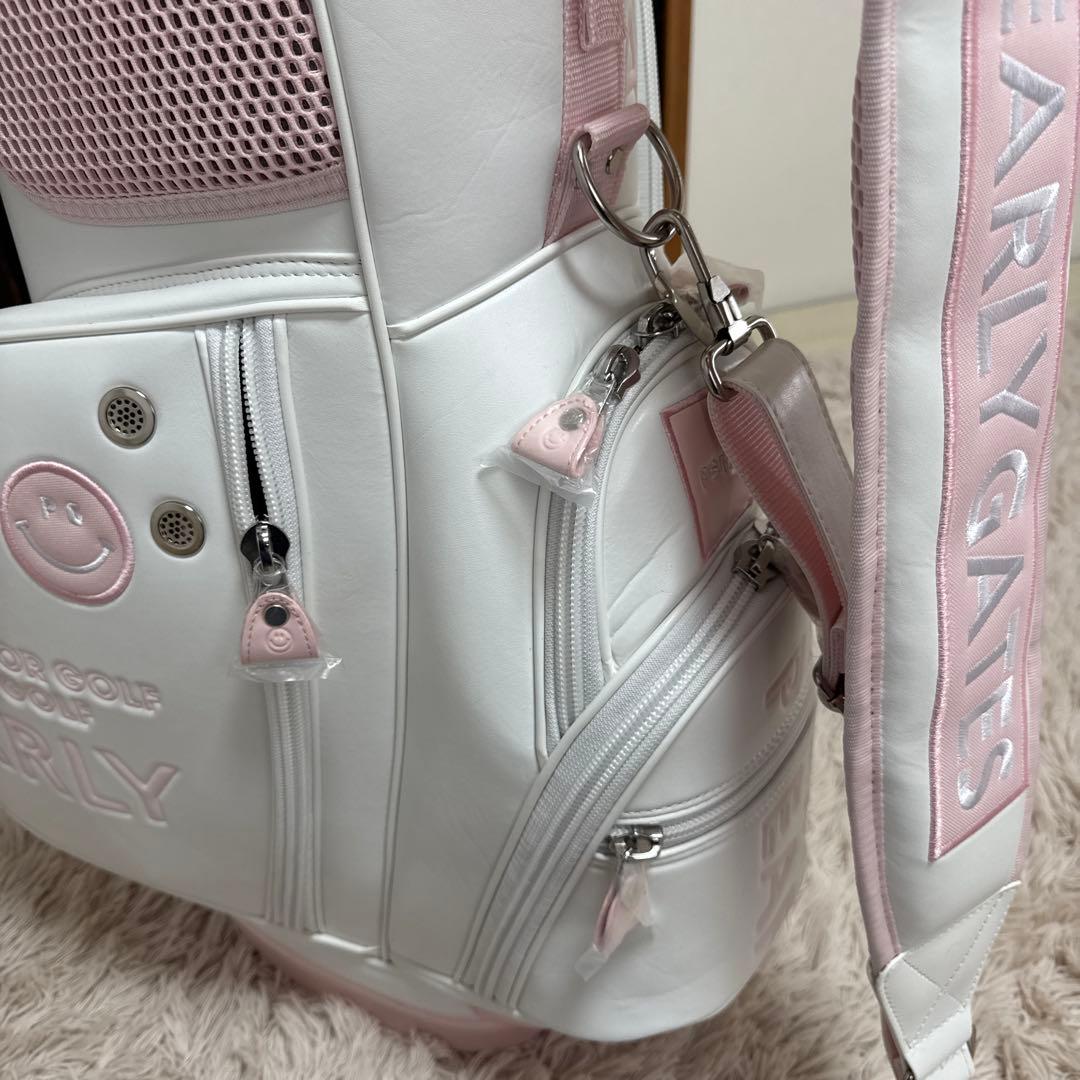 PEARLY GATES キャディバッグ ホワイト・ピンク