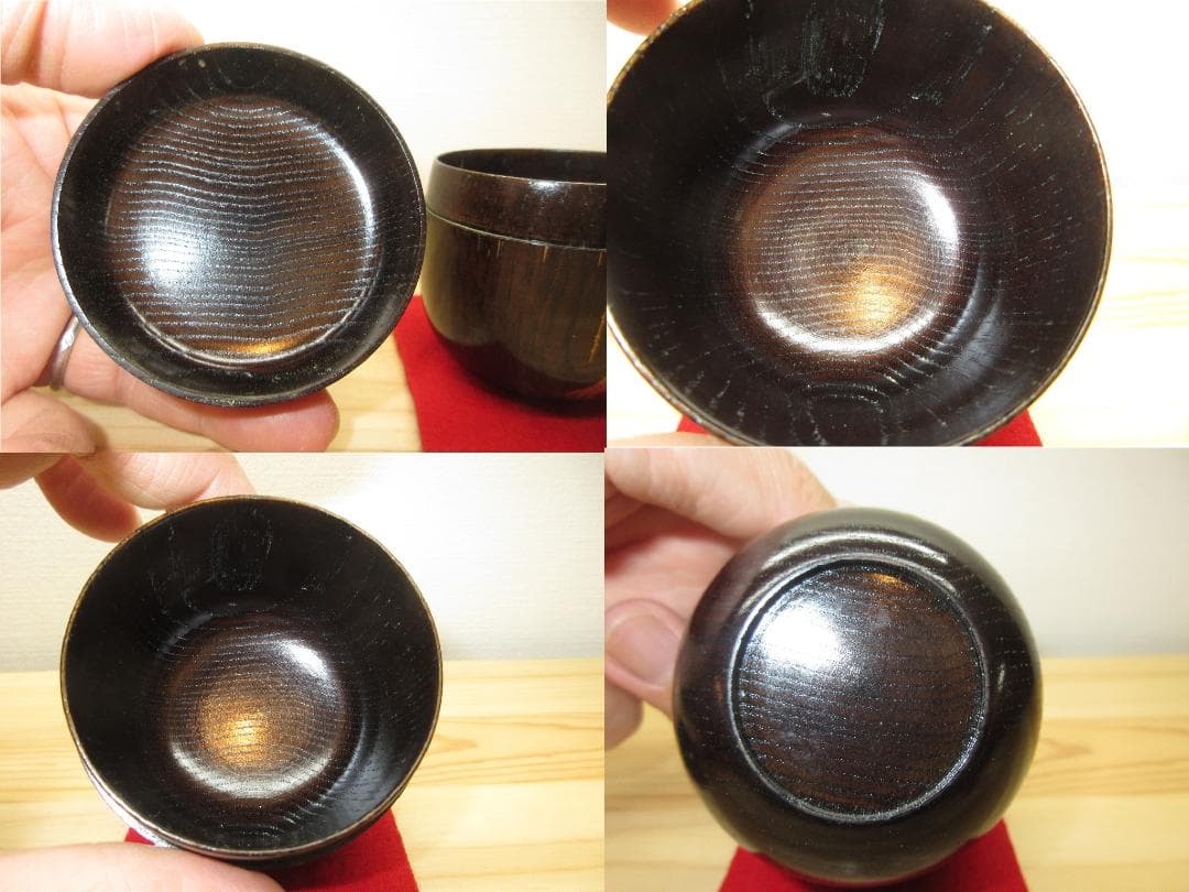 送料込【逢絢亭】茶道具 中棗 輪島塗 栗木地 芽柳蒔絵 木製 北浜風月 共箱入り