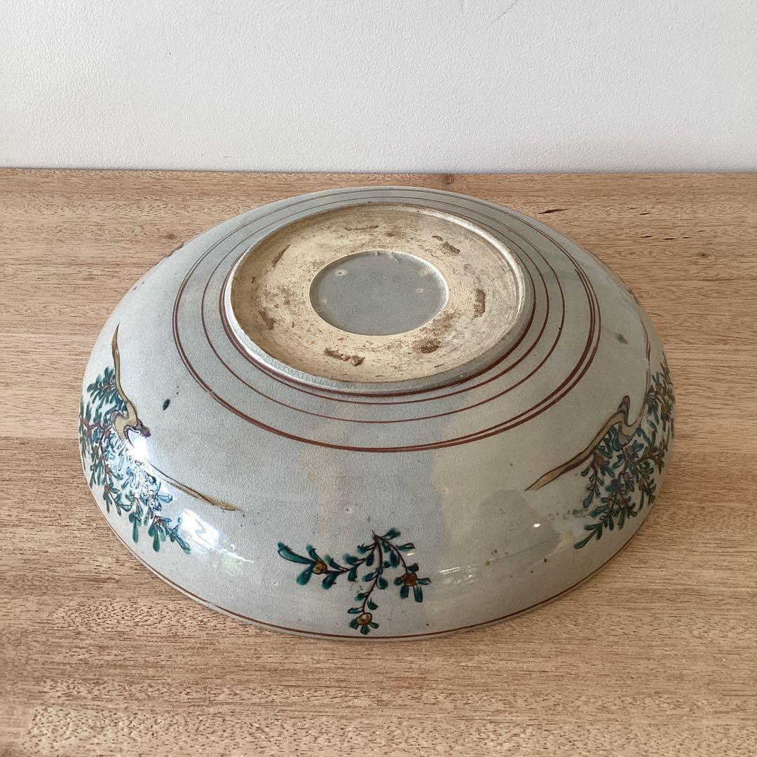 35㎝　貴婦人図　色絵大皿　飾り絵皿　時代物　当時物　有田焼　九谷焼　中国美術