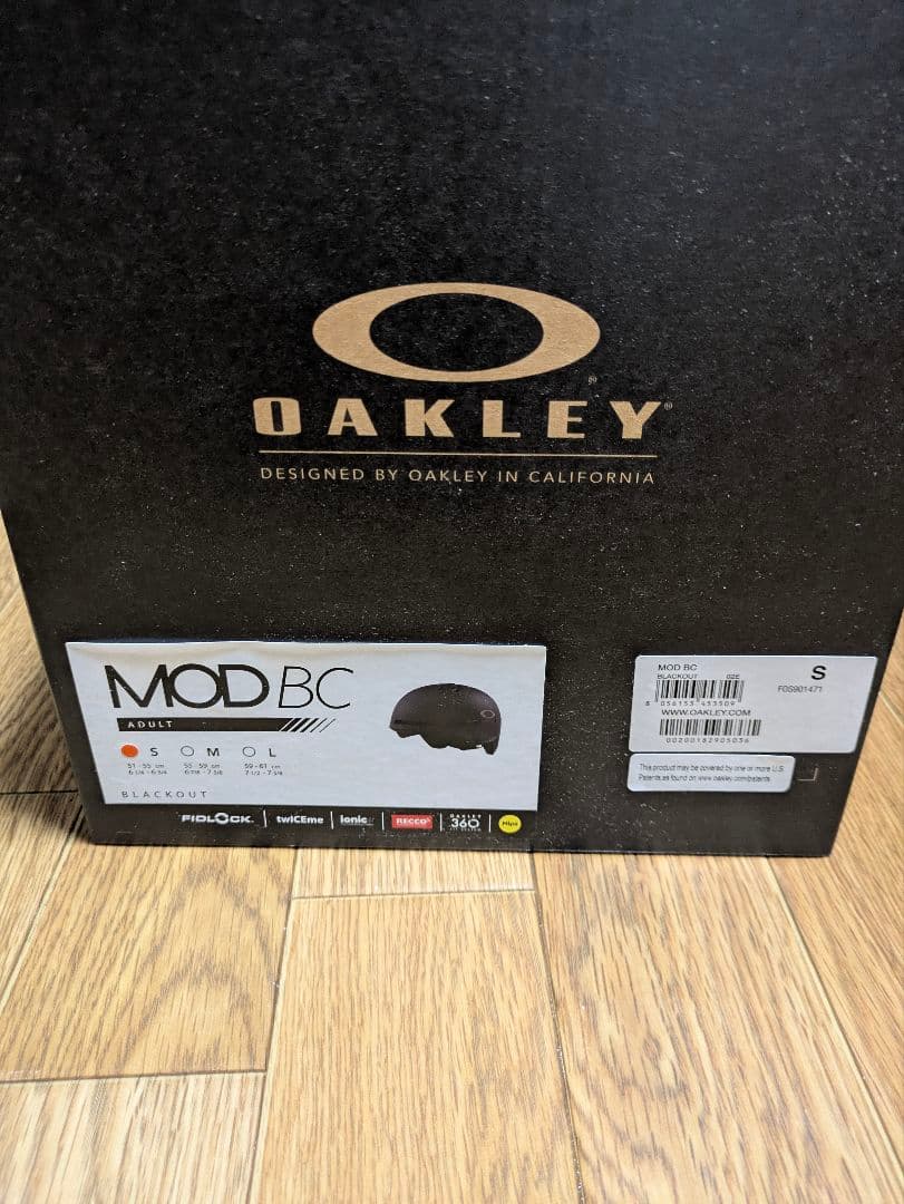 OAKLEY MOD BC Sサイズ　BK