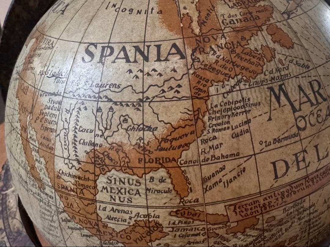 フランス ヴィンテージ 地球儀 高さ約46.5cm インダストリアル