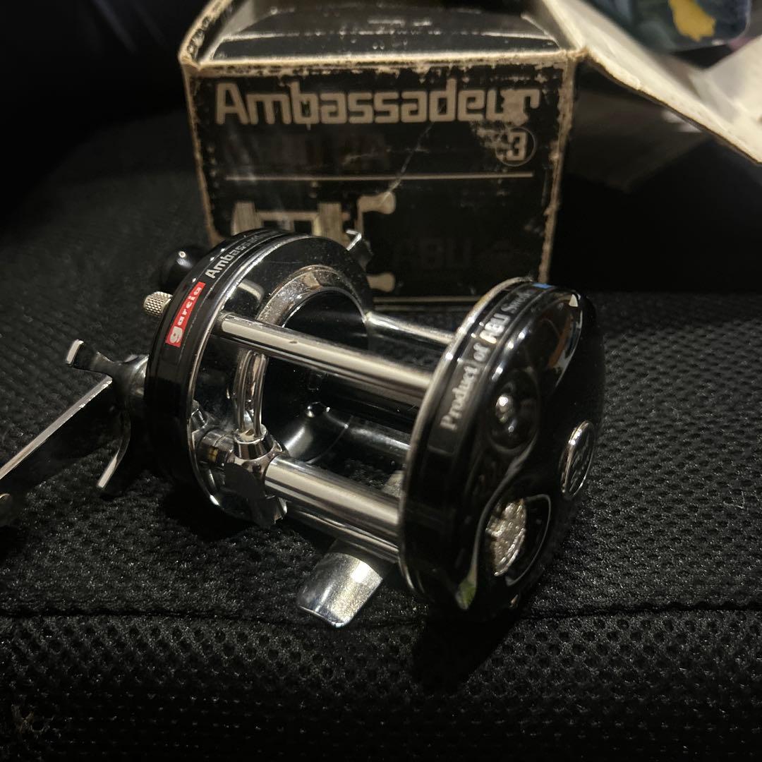 アンバサダー6500CA年代物青黄チェッカー雷魚