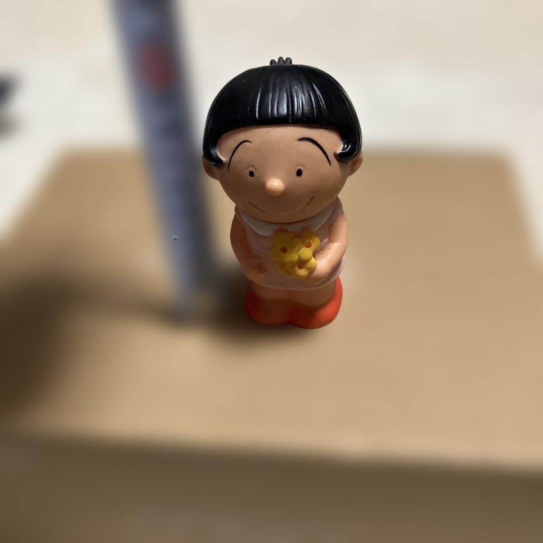 (希少) 昭和レトロ　サザエさん　タカラ　ワカメちゃん　貯金箱　ソフビ