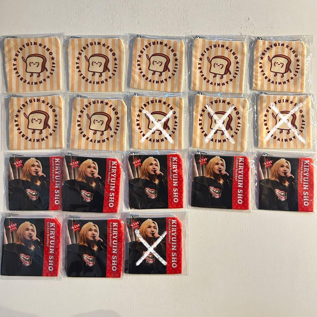 鬼龍院翔 バースデーガチャ／ゴールデンボンバー 缶バッジ ポーチ おたおめツアー