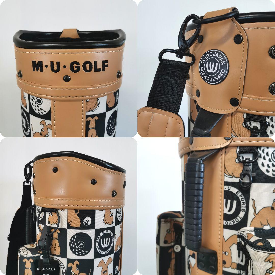 MU SPORTSミエコウエサコ キャディバッグ レディース ワンちゃんデザイン