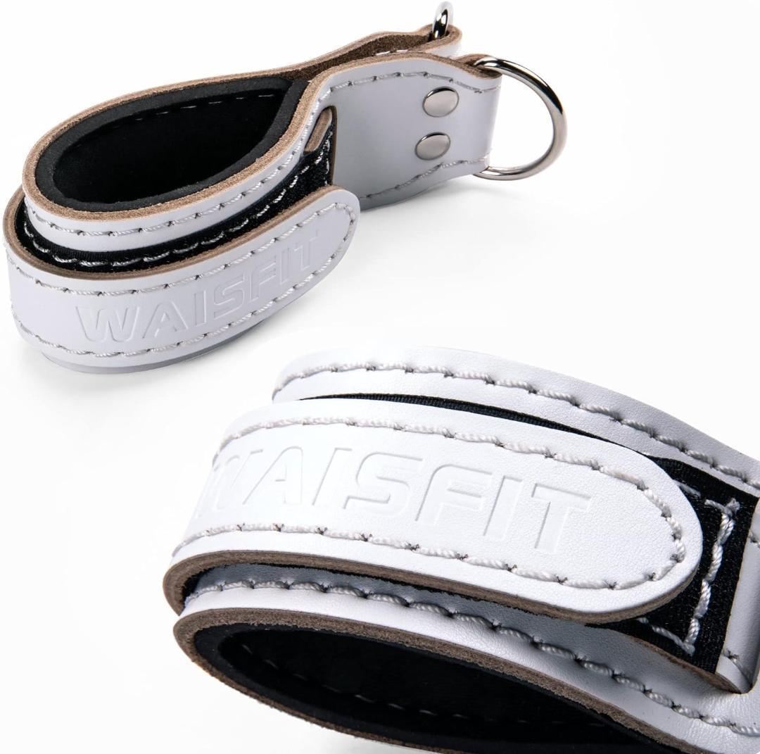 ☆レザーアンクルストラップ 2個 重さ調整可能 マシンワークアウト ブラック