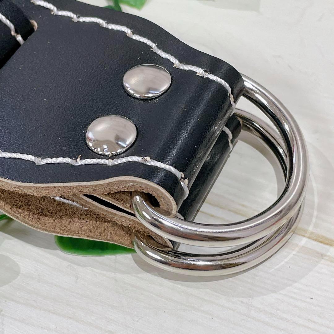 ☆レザーアンクルストラップ 2個 重さ調整可能 マシンワークアウト ブラック