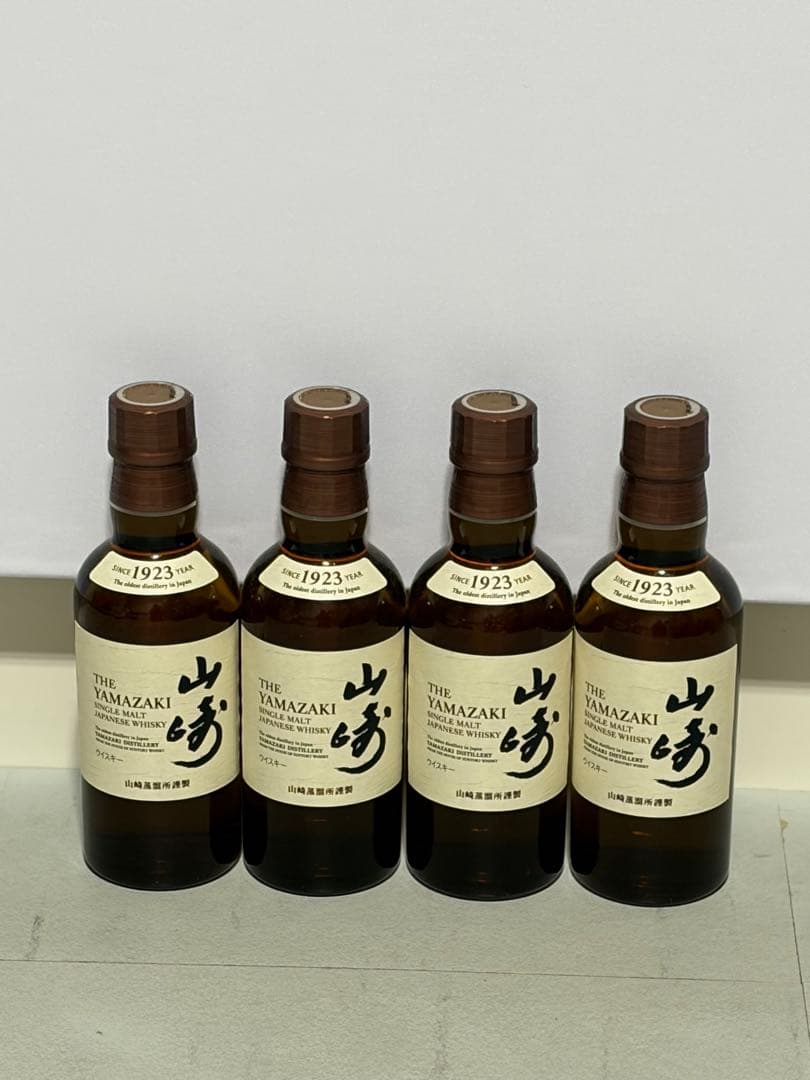 の*り様 サントリー シングルモルトウイスキー 山崎 180ml ×4本