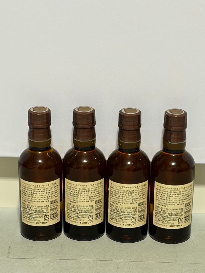 の*り様 サントリー シングルモルトウイスキー 山崎 180ml ×4本