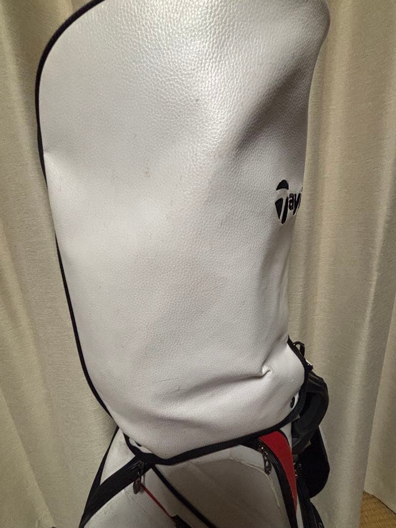 TaylorMade キャディバッグ ホワイト/レッド9.5型