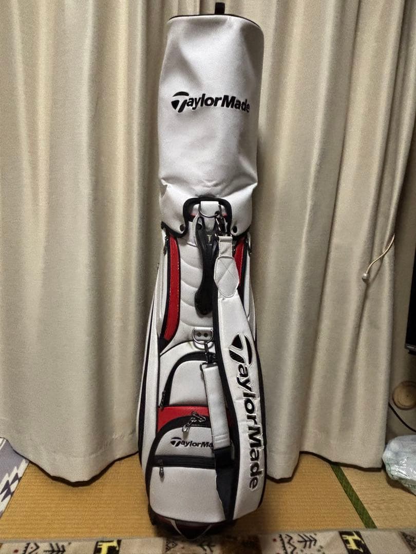 TaylorMade キャディバッグ ホワイト/レッド9.5型