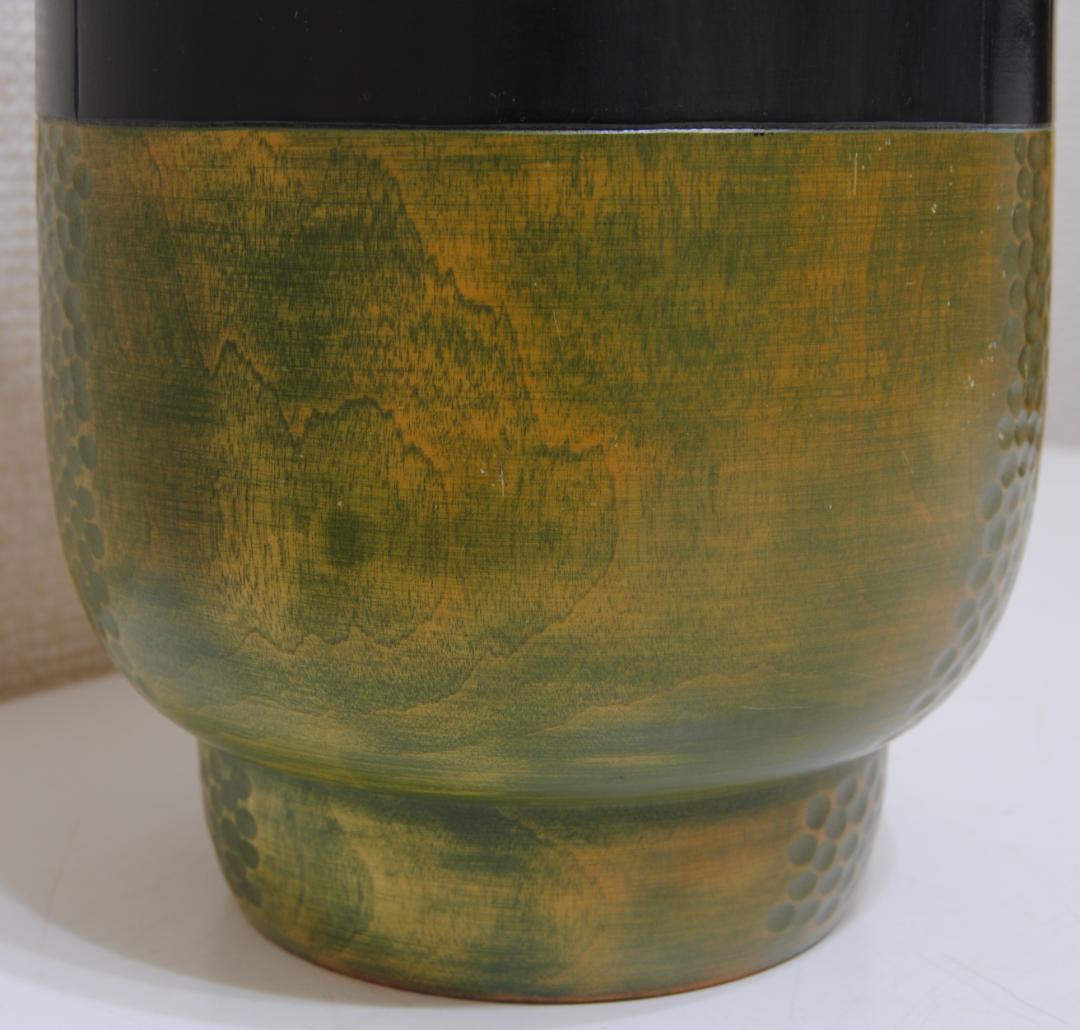 内閣総理大臣賞受賞作家 ★ 吉田多加志 創作こけし「伊勢」 高27㎝ 立札付