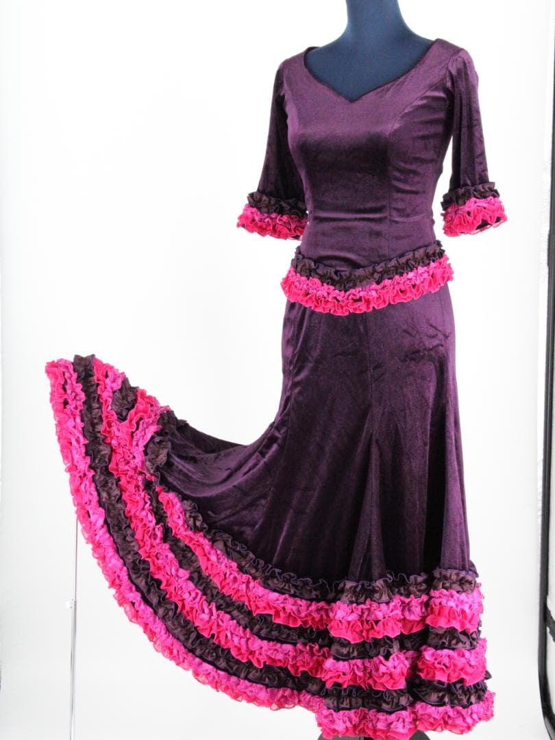 【美品高級フラメンコ衣装 ツーピース】SONIAJOHNES ソニアジョーンズ