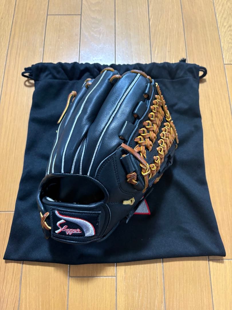 久保田スラッガー軟式内野手用グローブ KSN-L7S 黒 湯揉み型付済 未使用品